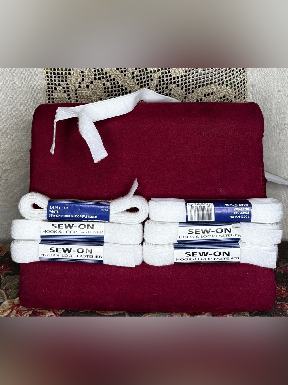 Sew on Hook & Loop Tape 3/4 Inch Width Non-Adhesive 6 Yds 18 Feet unbranded NIP